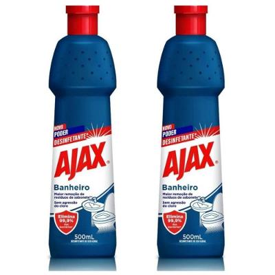 Kit 2 Desinfetante De Uso Geral Ajax Especialista Banheiro 500ml