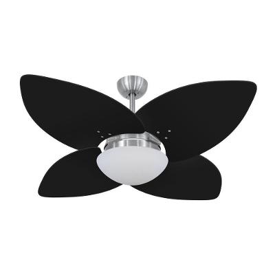 Ventilador de Teto Casa H Dormamu Escovado 120cm 4 Pás 3 Velocidades Preto 220V