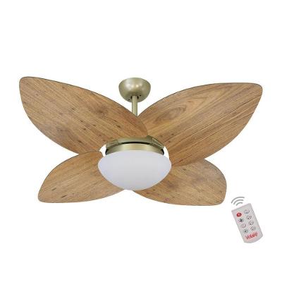 Ventilador de Teto Casa H Dormamu Gold 4 Pás Marrom com Controle Remoto 110V