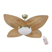 Ventilador De Teto Dormamu Gold 4 Pás Rádica Freijó 127v Com Controle - 1