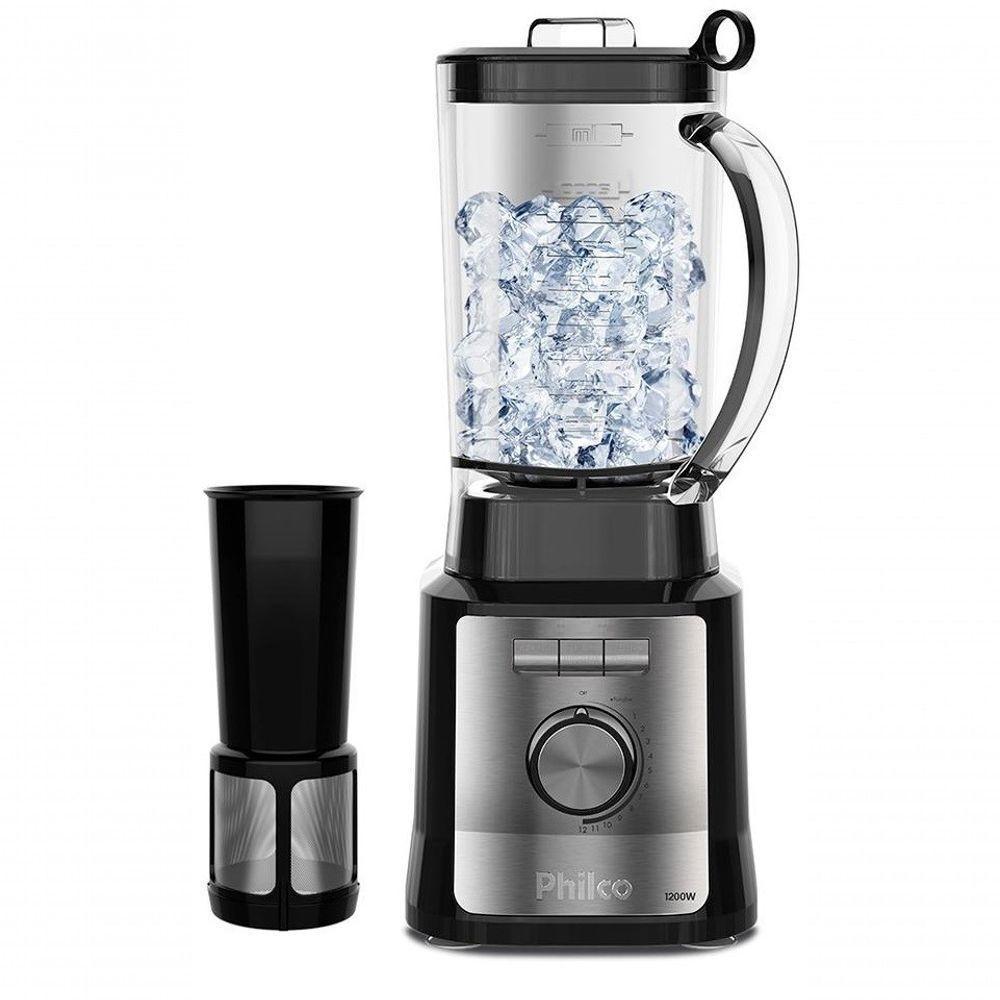 Liquidificador Turbo Quadrat Philco 3l 220V 1200w 12 Velocidades Preto - 1