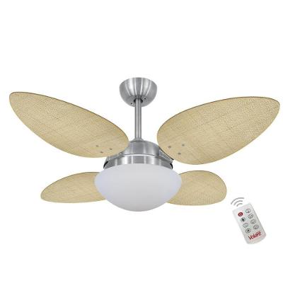 Ventilador de Teto Casa H Palmae Natural com Controle Remoto Volare P 110V