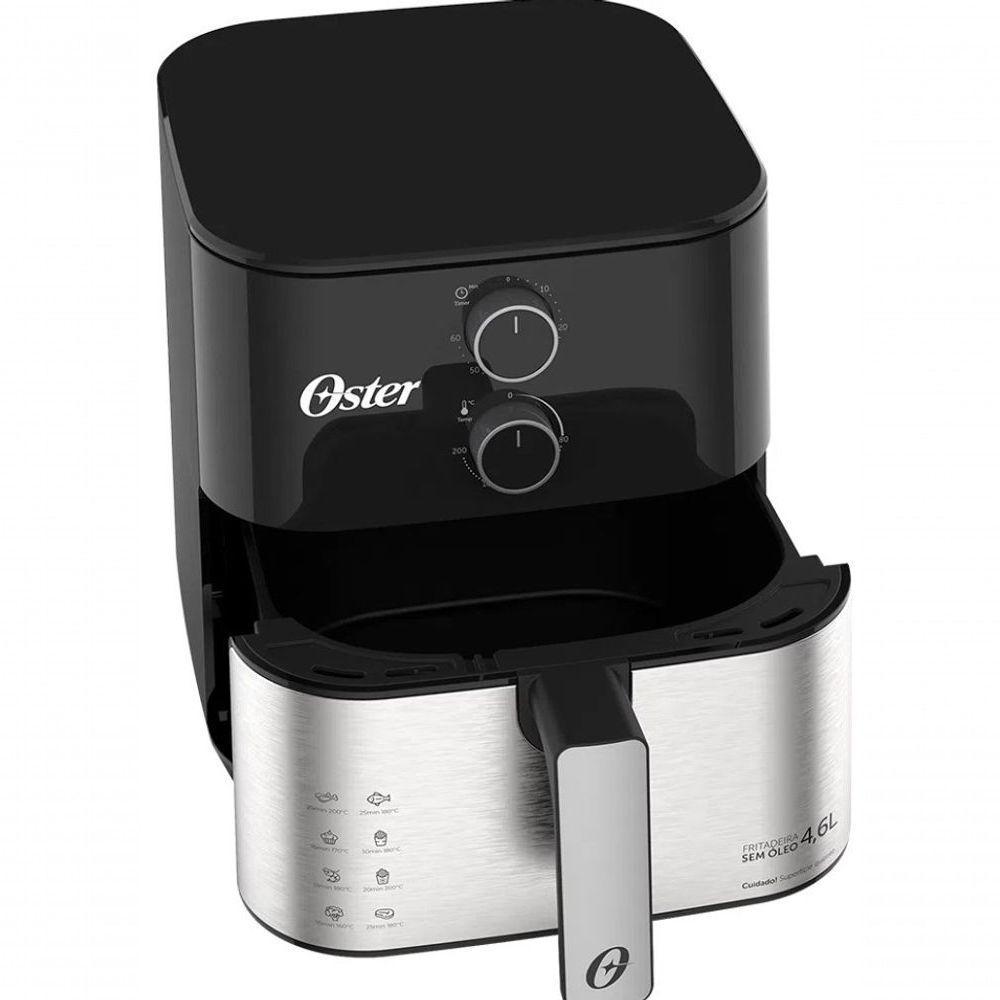 Fritadeira Air Frayer 4,6l Oster 1500w Com Timer - Inox 110V - 2