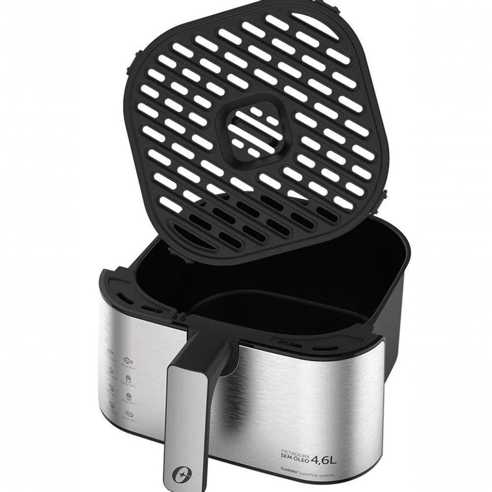 Fritadeira Air Frayer 4,6l Oster 1500w Com Timer - Inox 110V - 4