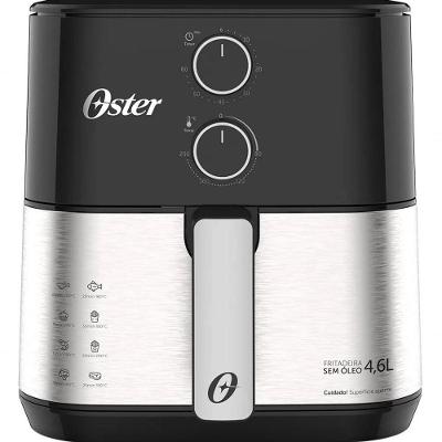 Fritadeira Air Frayer 4,6l Oster 1500w Com Timer - Inox 110V