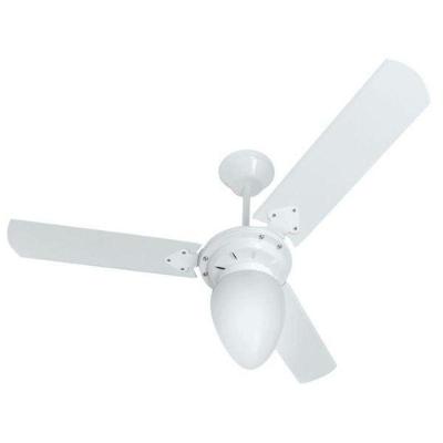 Ventilador de Teto Casa H 130W 980mm 3 Pás 3 Velocidades Branco 110V