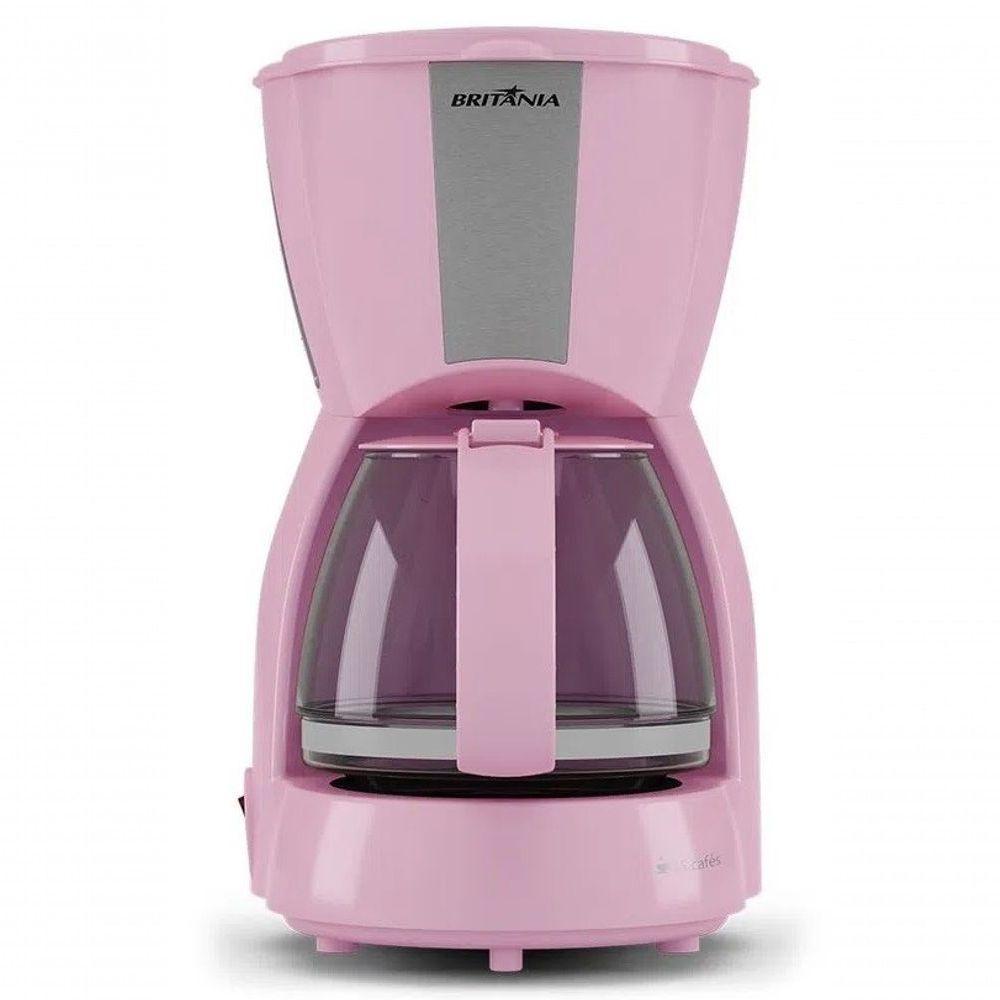 Cafeteira Eletrica Britania Faz 15 Xicaras Pink Ellegance 220V - 1