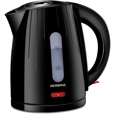 Chaleira Eletrica Mondial Luxx Black 1.7l 1500w Desligamento Automatico 220V