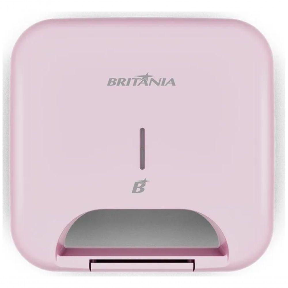 Sanduicheira Eletrica Luxx Pink Britania Antiaderente 750w 110V - 2
