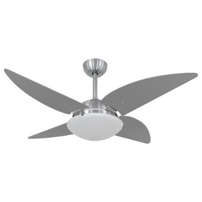 Ventilador de Teto Casa H 4 Pás 3 Velocidades Titânio Volare Quad 110V
