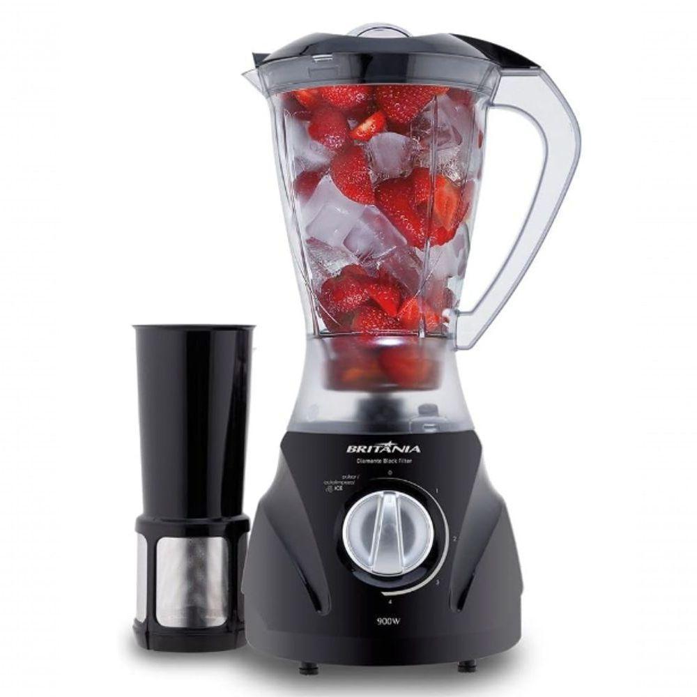 Liquidificador Britania 4 Velocidades Preto 900w 110V - 1