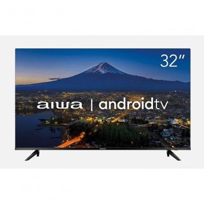 Smart TV Aiwa 32" Android HD Borda Ultrafina HDR10 Dolby áudio AWS-TV-32-BL-02-A Preto Bivolt