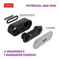Caixa De Som Speaker Aiwa SP-01 20w BT 15h IP65 RGB Usb Tws Preto Bivolt - 3