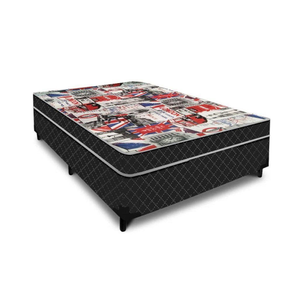 Cama Box Casal Conjugada Ortopédico (5cm) Colchão Dos Sonhos - 1