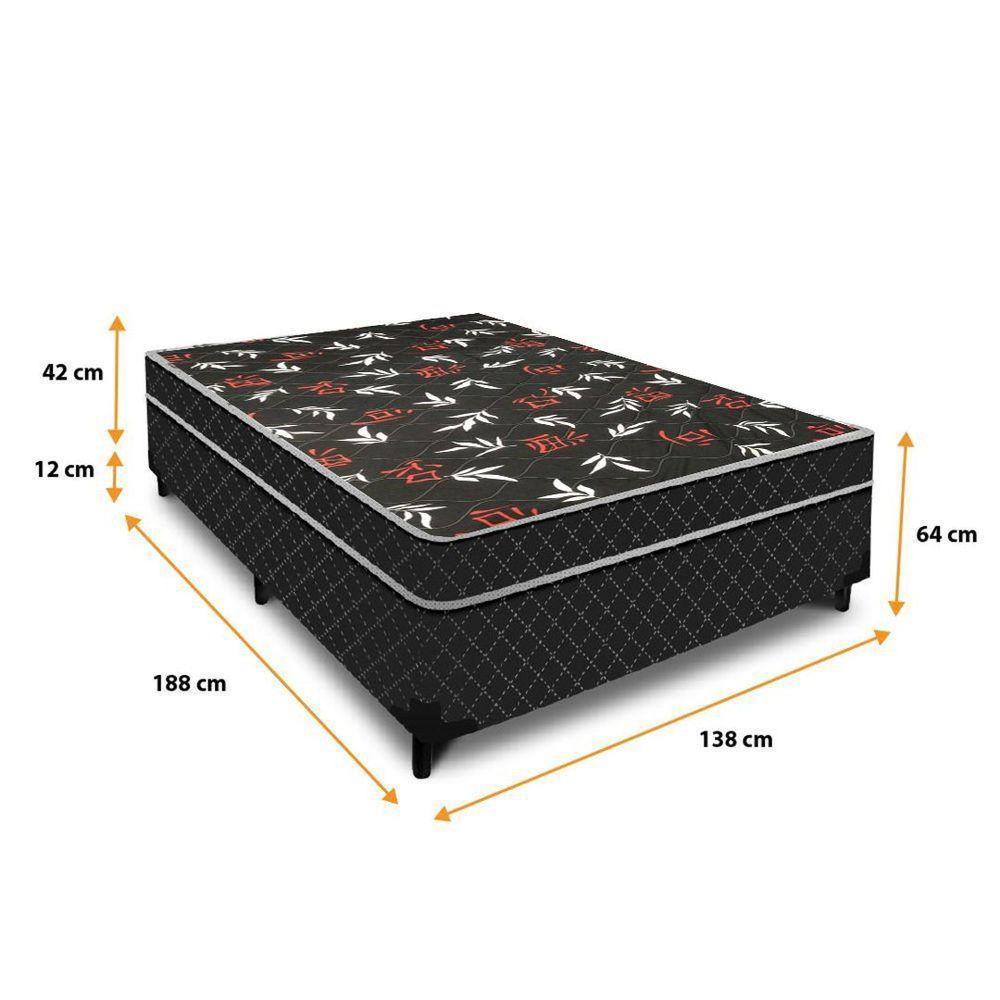 Cama Box Casal Conjugada Ortopédico (5cm) Colchão Dos Sonhos - 3
