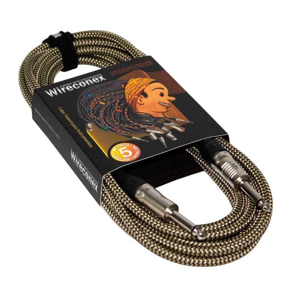 Cabo Instrumentos P10 Tweed Wci-gg 07 7 Metros Dourado Wireconex - 2