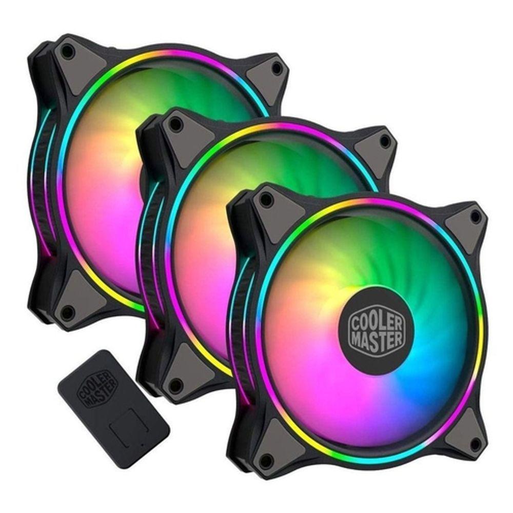 Watercooler Cooler Master Masterfan Mf120 Halo Rgb 3in1 Loop Duplo Mfl-b2dn-183pa-r1 - 1