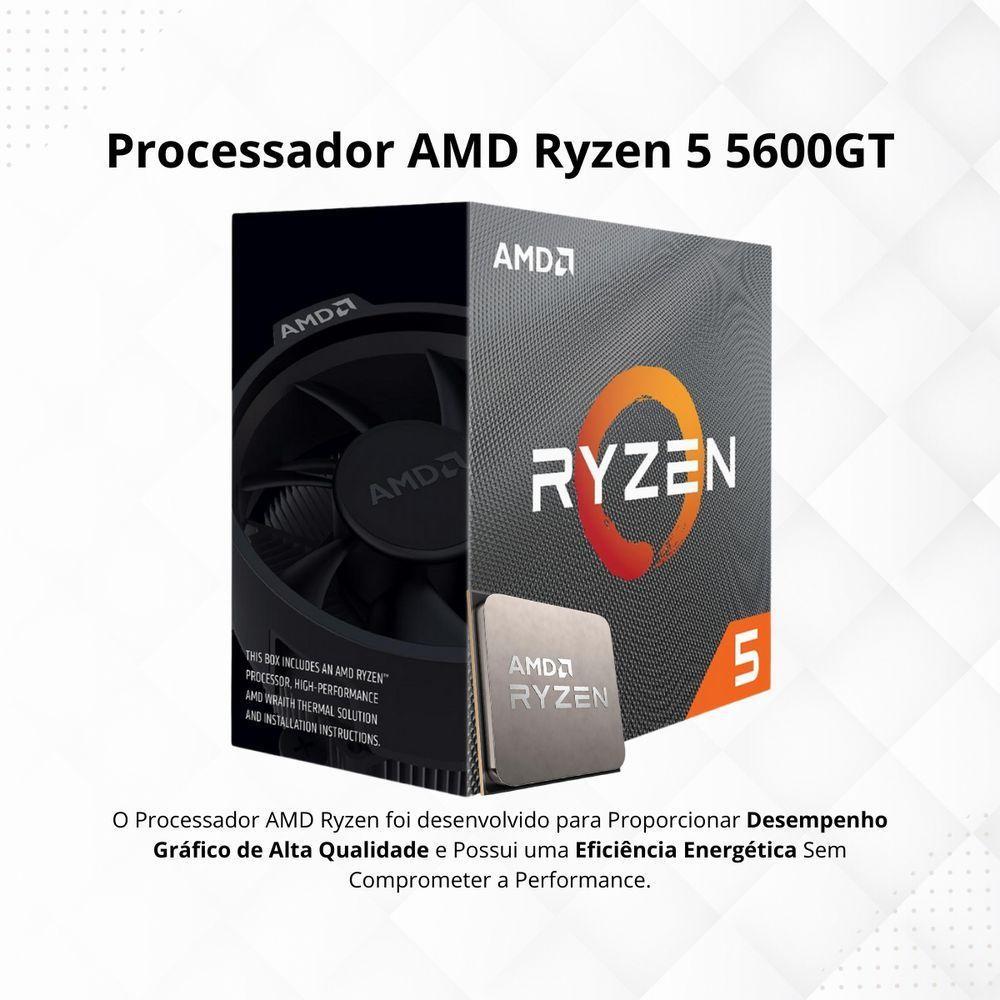 Pc Gamer Completo Amd Ryzen 5 5600gt Radeon Vega 7 16gb Ddr4 Ssd 1tb Fonte 500w Monitor 23 Kit Gamer - 5