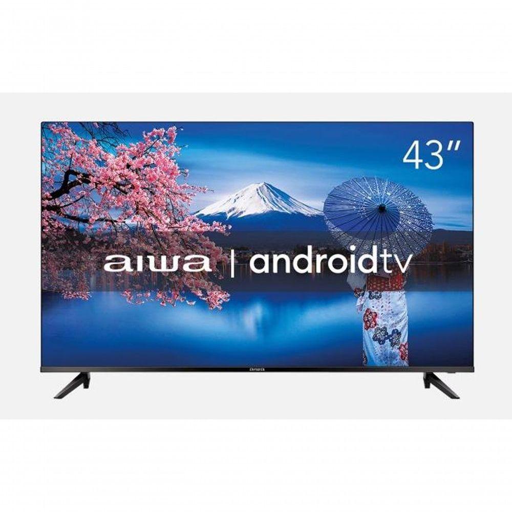 Smart TV Aiwa 43" Android Full HD Borda Ultrafina HDR10 Dolby áudio AWS-TV-50-BL-02-A Preto Bivolt - 1