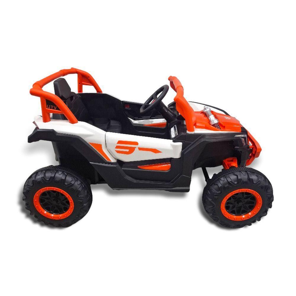 Quadriciclo Utv Carro Elétrico Bang Toys Infantil 12v R3 Com Controle Remoto Laranja - 1