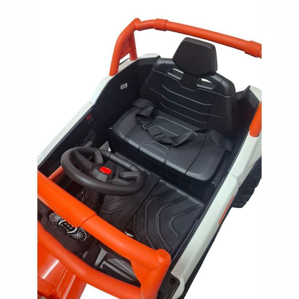 Quadriciclo Utv Carro Elétrico Bang Toys Infantil 12v R3 Com Controle Remoto Laranja - 4