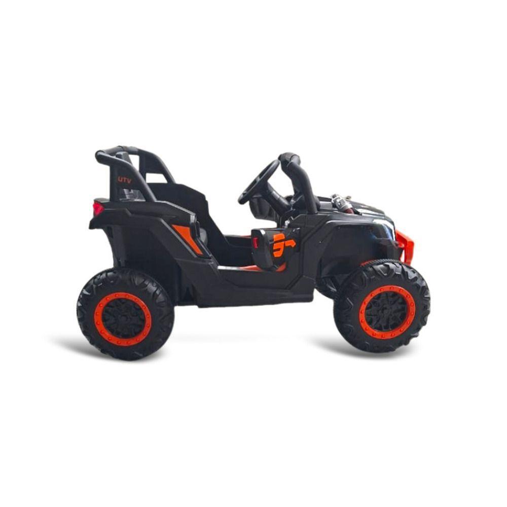 Quadriciclo Utv Elétrico Bang Toys Infantil 12v R3 Preto Com Laranja Bivolt - 3