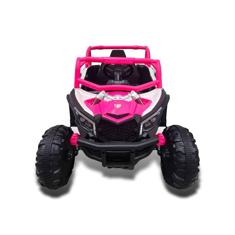 Quadriciclo Utv Carro Elétrico Bang Toys Infantil 12v R3 Com Controle Remoto Rosa - 2