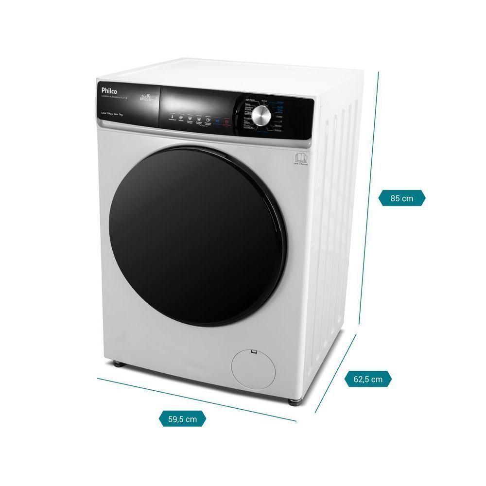 Lava E Seca Philco Eco Invertplus 16 Programas Lavagem Branca 11kg PLS11A 220V - 4