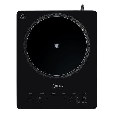Cooktop de Indução Portátil Midea CYDJ12 1 Boca Vitrocerâmico Preto com Função Turbo 220V
