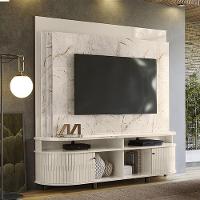 Estante Home Tv 65 Pol 2p 183 Cm Daytona Calacata Off White Madetec - 2