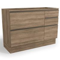 Balcao Pia Sem Tampo 1p 4g 120 Cm Maxxi G746 Nogal Kappesberg Nogal - 1