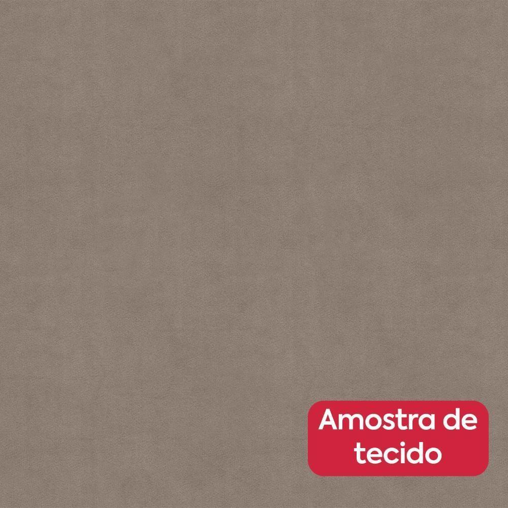 Conjunto Sala De Jantar Mesa Easy Pop 120x80cm Tampo Mdf 40mm Com 4 Cadeiras Confort Suede Animale Bege Amêndoa/off - 5