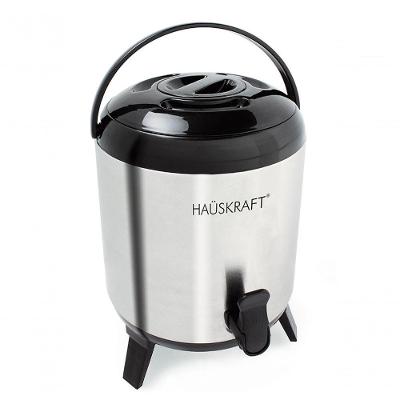 Botijão Térmico Inox 7,7 Litros Com Pé Dobráveis