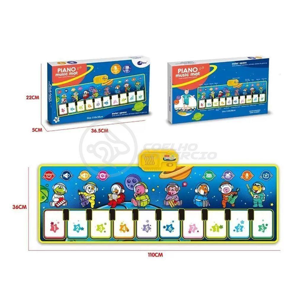 Piano Music Mat Tapete Musical Crianças Infantil Bebês Touch - 4