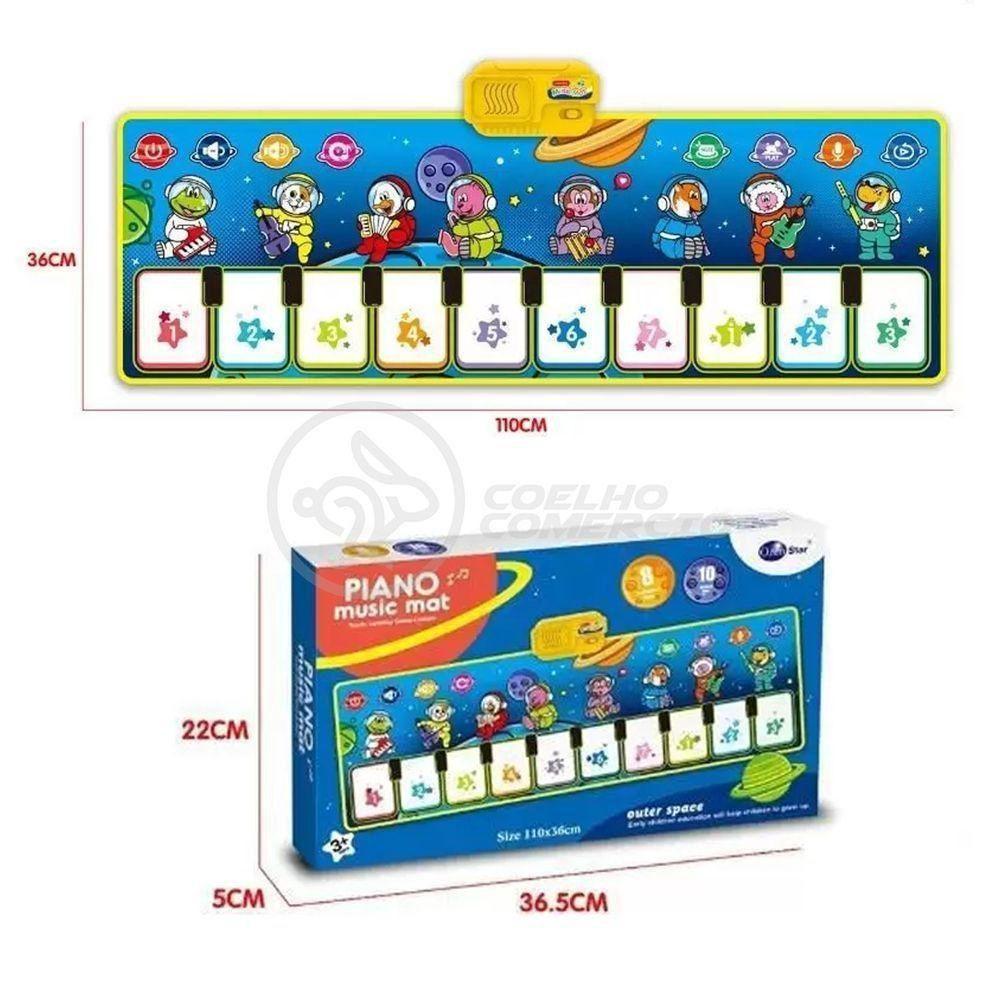 Piano Music Mat Tapete Musical Crianças Infantil Bebês Touch - 5