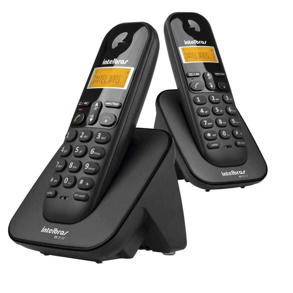 Telefone S/ Fio C/Identificador + Ramal Ts 3112 Preto - 2