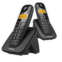 Telefone S/ Fio C/Identificador + Ramal Ts 3112 Preto - 2