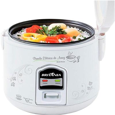 Panela Elétrica de Arroz Britânia Pa10 1.8L Antiaderente Branco 220V