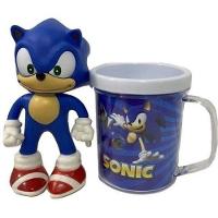 Kit Sonic The Hedgehog Caneca + Boneco 16cm - 1