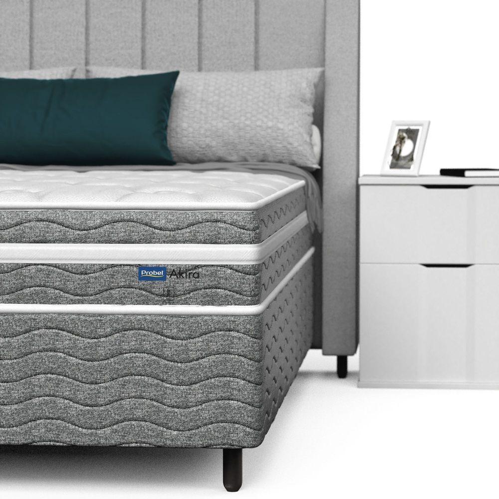Conjunto Box Viúva Mola Ensacada Prodormir Akira (128x188x46cm) - 4