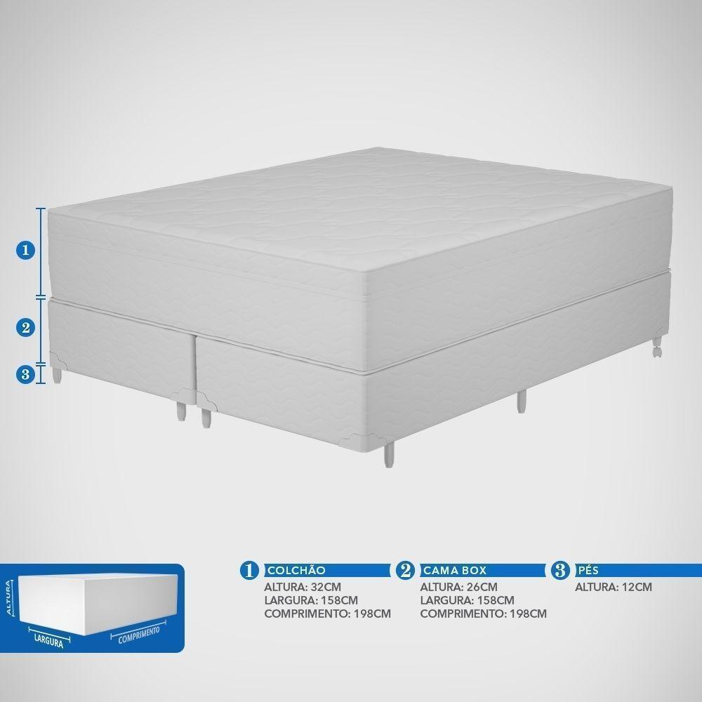 Conjunto Box Queen Mola Prodormir Sensitive ômega (158x198x58cm) - 5
