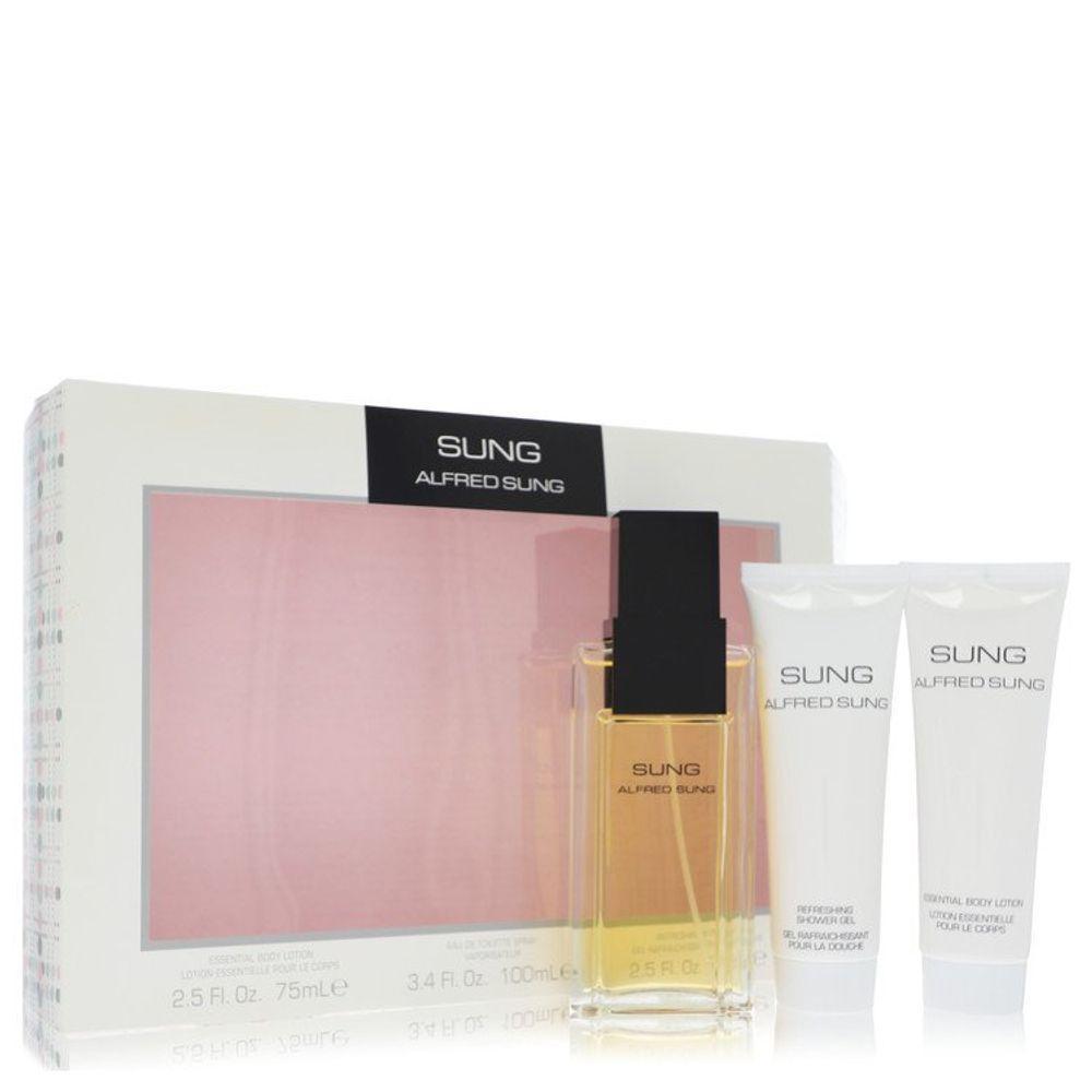 Perfume Feminino Alfred Sung 100 Ml Eau De Toilette Spray + 75 Ml Loção Corporal + 75 Ml Gel De Banho - 2