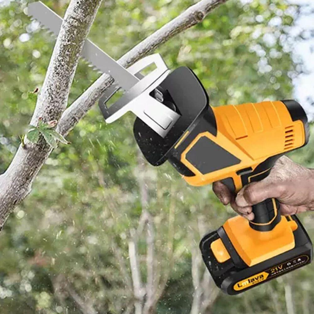 Motosserra Poda Portátil Recarregável 21v Acompanha 2 Baterias - 6