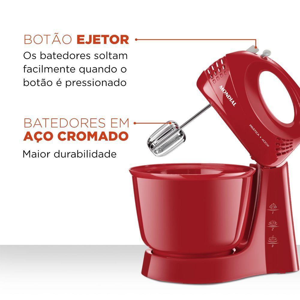 Batedeira Mondial Power Prática B-44-r Batedeira B-44-r 220v/60hz . - 5