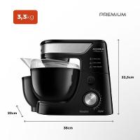 Batedeira Planetária Mondial Premium Bp-01p-b Batedeira Planetária-220v-preto/inox