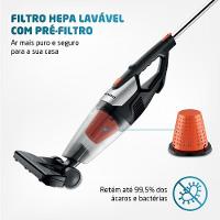 Aspirador De Pó Mondial Turbo Premium Ap-31 Aspirador Po-127v-preto/laranja - 7