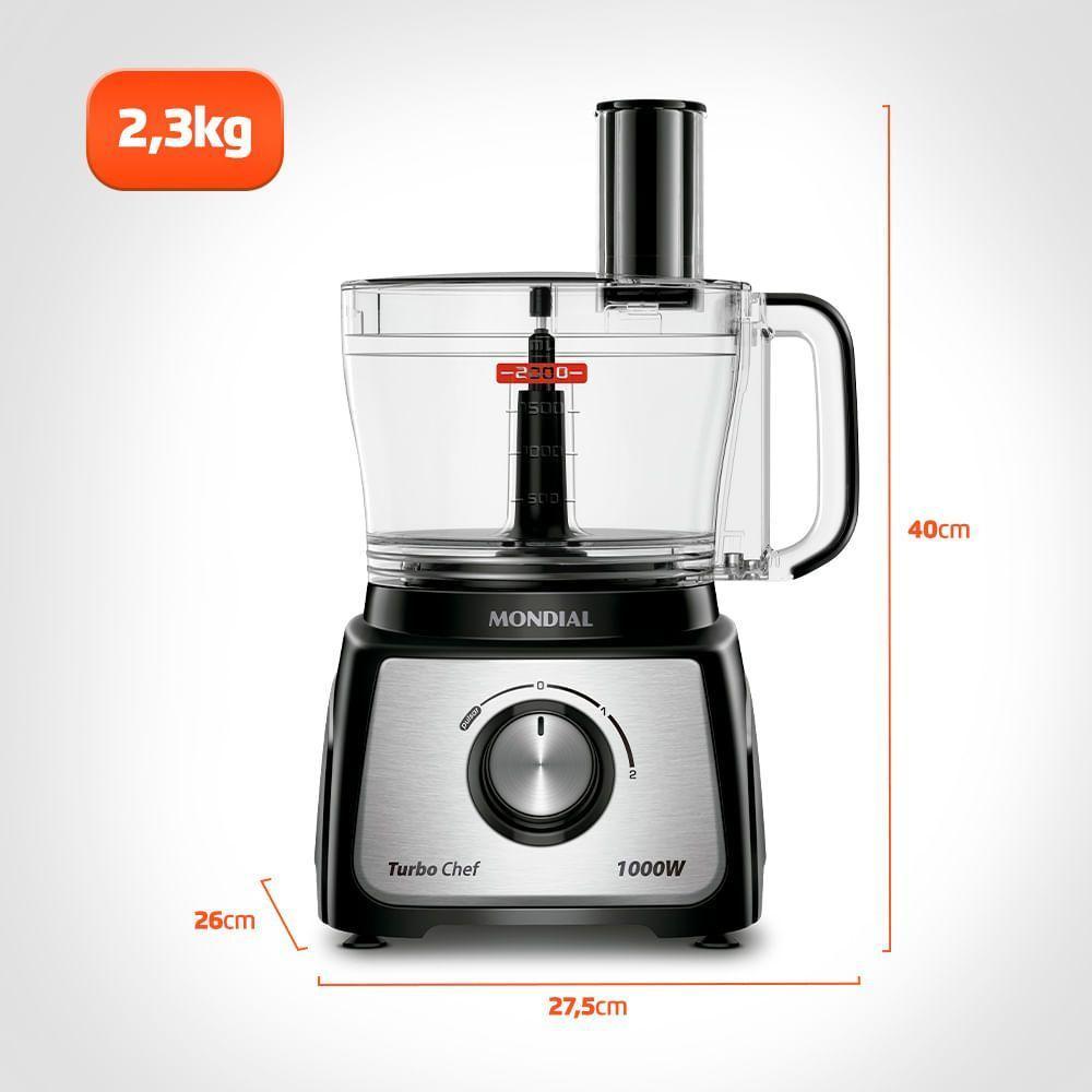 Multiprocessador Turbo Chef 5 Em 1 Mondial - Mpn-01-b Multiprocessador Mpn-01-b 220v/60hz . - 4