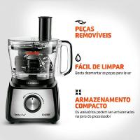 Multiprocessador Turbo Chef 5 Em 1 Mondial - Mpn-01-b Multiprocessador Mpn-01-b 220v/60hz . - 9