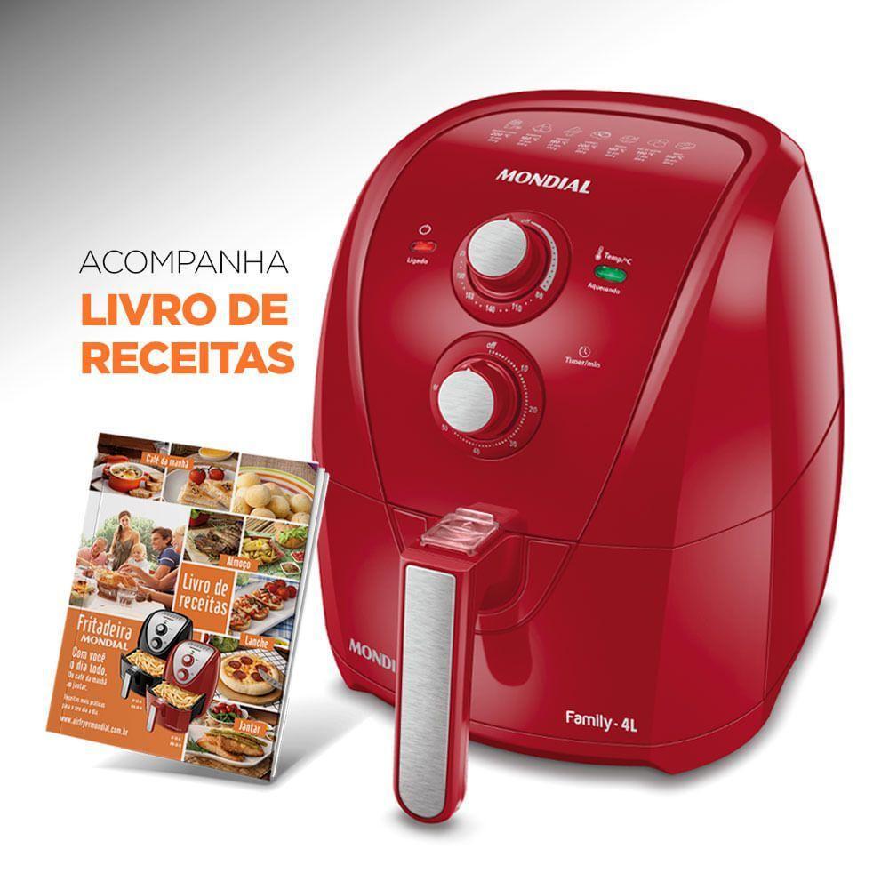 Fritadeira A Ar Mondial - Afn-40-fr Air Fryer Afn-40-fr 220v/60hz . - 3