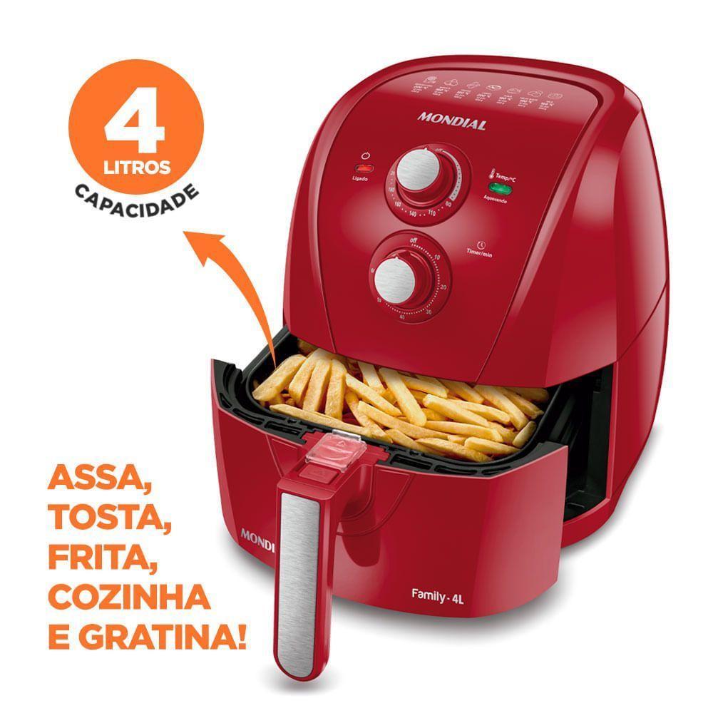 Fritadeira A Ar Mondial - Afn-40-fr Air Fryer Afn-40-fr 220v/60hz . - 7
